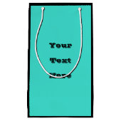 Echte Turquoise Blauw Groen Southwestern Effen Kle Klein Cadeauzakje (Voorkant)