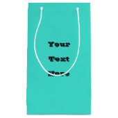 Echte Turquoise Blauw Groen Southwestern Effen Kle Klein Cadeauzakje (Voorkant)