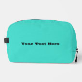 Echte Turquoise Blauw Groen Southwestern Effen Kle Toilettasje (Voorkant)