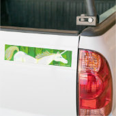 Echte Unicorn in een Bosboomklever Bumpersticker (Op Truck)