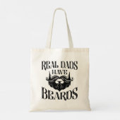 Echte vaders hebben baarden tote bag (Achterkant)