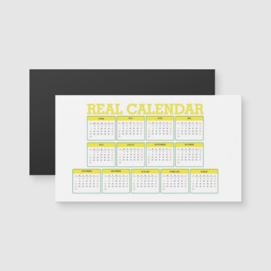 echte vaste kalender (Voorkant / Achterkant)