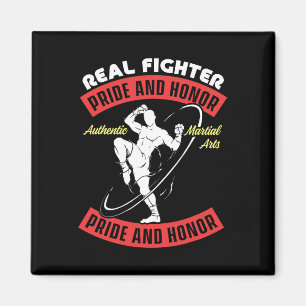 Echte Vechter Muay Thai Mma Gevecht Authentieke Ma Magneet