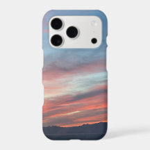 Echte Vegas zonsondergang met bergen iPhone hoesje