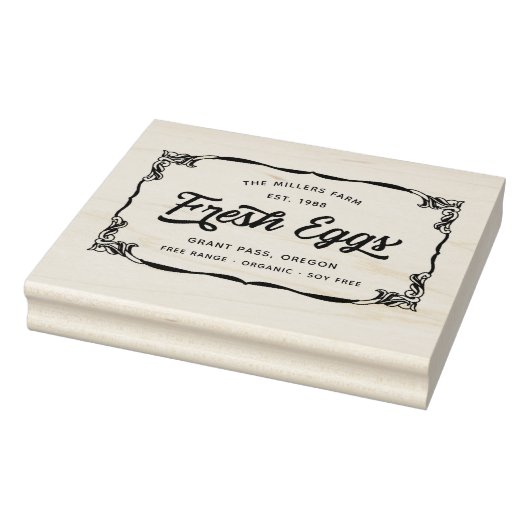 Echte Verse Eieren Karton Rubberstempel (Stempel)