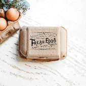 Echte Verse Eieren Karton Rubberstempel