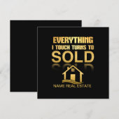 ECHTE VESTAAT alles draait om VERKOOP Kaart (Voorkant / Achterkant)