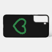 Echte vier blad klaver samsung galaxy hoesje (Achterkant horizontaal)