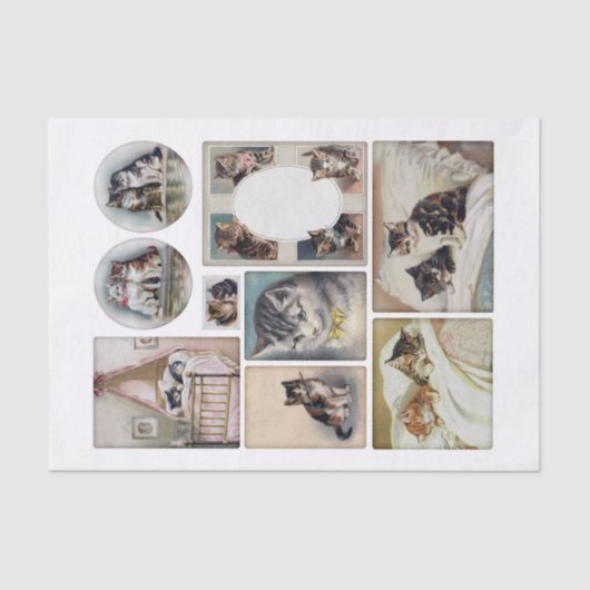 Echte Vintage H. Maguire (1860-1909) Tissuepapier (Voorkant)