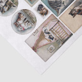 Echte Vintage H. Maguire (1860-1909) Tissuepapier (Detail)