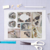 Echte Vintage H. Maguire (1860-1909) Tissuepapier (Craft)