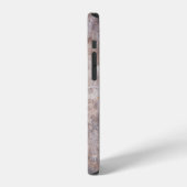 Echte vintage uitwassing op het houten oppervlak v iPhone hoesje (Linkerkant)