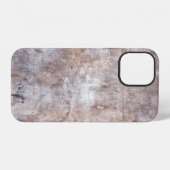 Echte vintage uitwassing op het houten oppervlak v iPhone hoesje (Achterkant horizontaal)