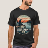 Echte Visserijpensioen Leven T-shirt (Voorkant)