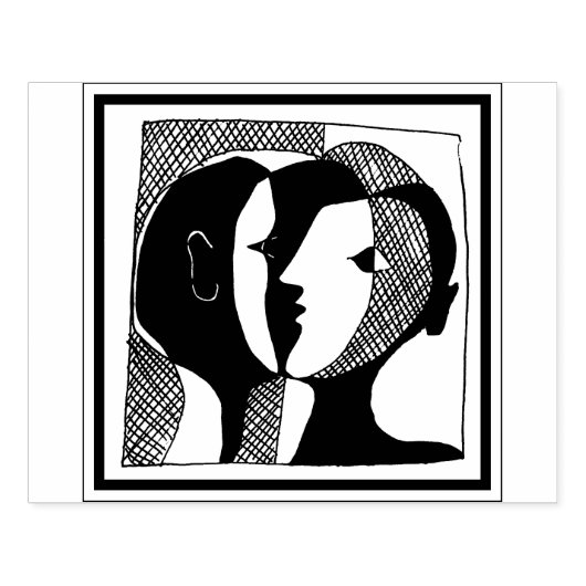 Echte vlakken Rubbervormstempel Rubberstempel (Afrduk)