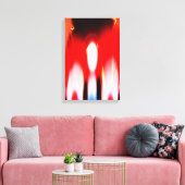 Echte vlamkunst canvas afdruk (Insitu (Woonkamer))