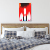 Echte vlamkunst canvas afdruk (Insitu (Slaapkamer))