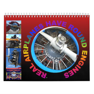 Echte vliegtuigen hebben in 2013 ronde motoren kalender