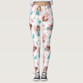 Echte vlinderkunst leggings (Voorkant)