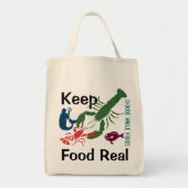 Echte Voedsel Kopen Tote Bag (Voorkant)