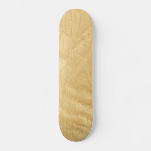 Echte vogeloog esdoornhout fineer houtnerf skateboard (Voorkant)
