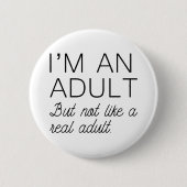 Echte volwassene ronde button 5,7 cm (Voorkant)