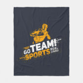 Echte voortoonaangevende poorten fleece deken (Voorkant)