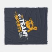 Echte voortoonaangevende poorten fleece deken (Voorkant (Horizontaal))