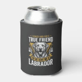 Echte vriend labrador hond blikjeskoeler (Blikje Voorkant)