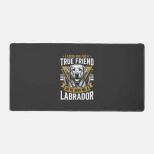 Echte vriend labrador hond bureaumat