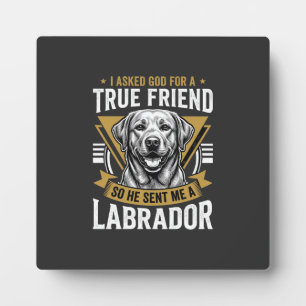 Echte vriend labrador hond fotoplaat