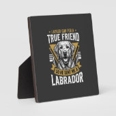 Echte vriend labrador hond fotoplaat (Voorkant)