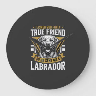Echte vriend labrador hond grote klok