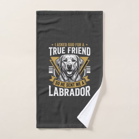 Echte vriend labrador hond handdoek (Handdoek)