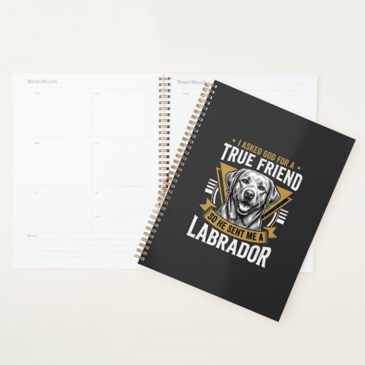 Echte vriend labrador hond planner (Display)