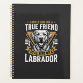 Echte vriend labrador hond planner (Voorkant)