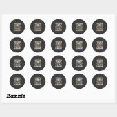 Echte vriend labrador hond ronde sticker (Vel)