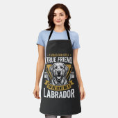 Echte vriend labrador hond schort (Gedragen)