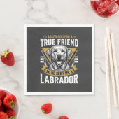 Echte vriend labrador hond servet (Insitu)