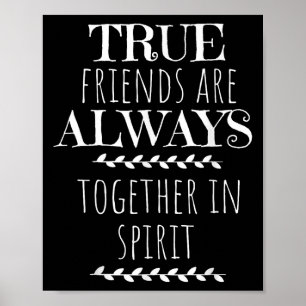 Echte vrienden Anne van Green Gables Vriend Quote  Poster