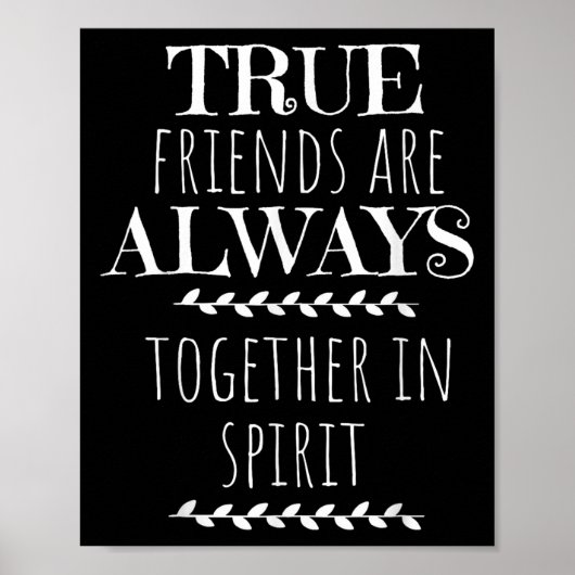 Echte vrienden Anne van Green Gables Vriend Quote Poster (Voorkant)