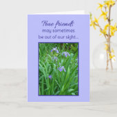 Echte vrienden... kaart (Gele Bloem)