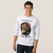 ECHTE VRIENDEN LATEN JE HUN KATTENDOOS GEBRUIKEN TRUI (Voorkant volledig)