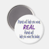 Echte vrienden magneet (Voorkant / Achterkant)