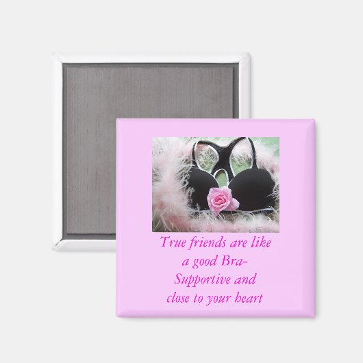Echte vrienden magneet. magneet (Voorkant / Achterkant)