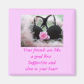 Echte vrienden magneet. magneet (Voorkant)