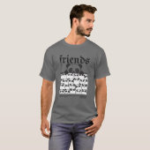 Echte vrienden Panda vintage T-shirt (Voorkant volledig)