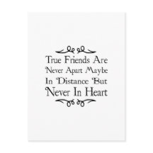 Echte vrienden zijn nooit buiten beschouwing gelat