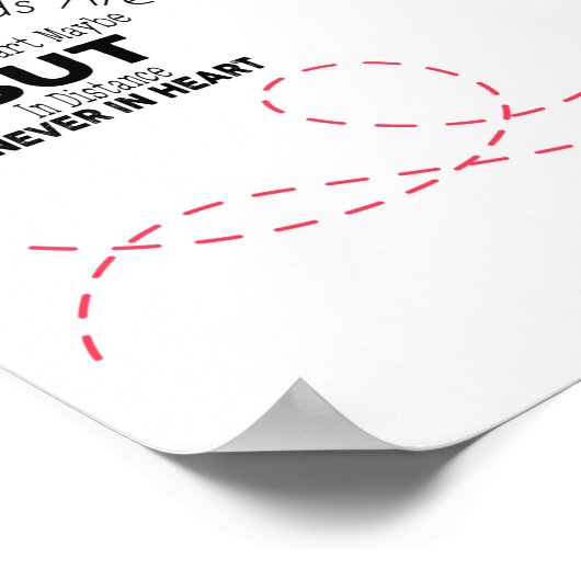 Echte vrienden zijn nooit buiten poster (Hoek)