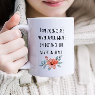 Echte Vrienden Zijn Nooit Gescheiden Vriendschap Koffiemok